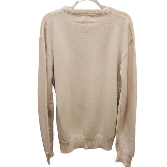 3 Trikes Stamford Mid-Atlantic Men's Cream Pullover Crew Neck Cotton Sweatshirt - Picture 2 of 10